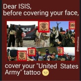 ISIS members with US Army tatoos